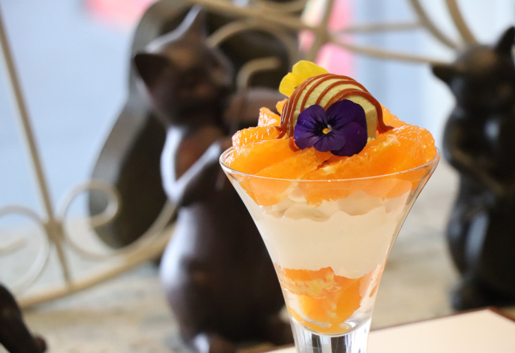 季節の柑橘パフェ